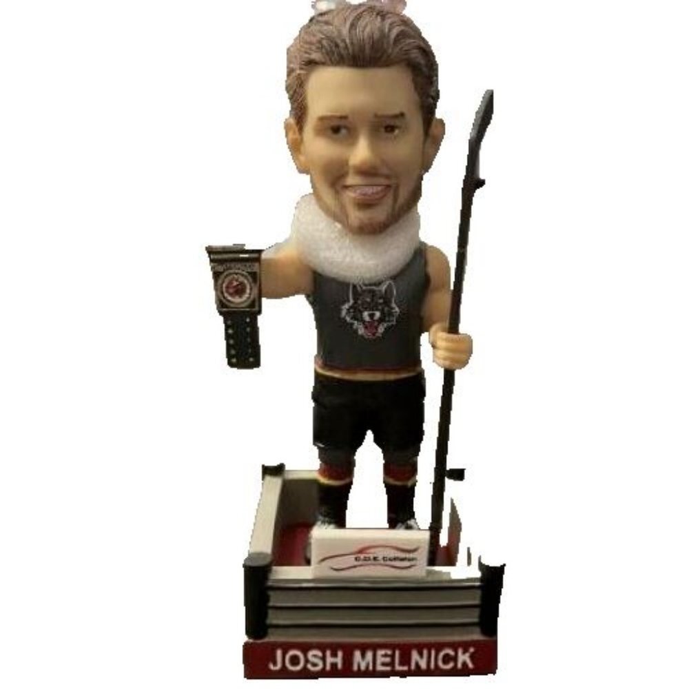 Brand New in Box Josh Melnick‎ WWE-Themed Chicago Wolves Bobblehead